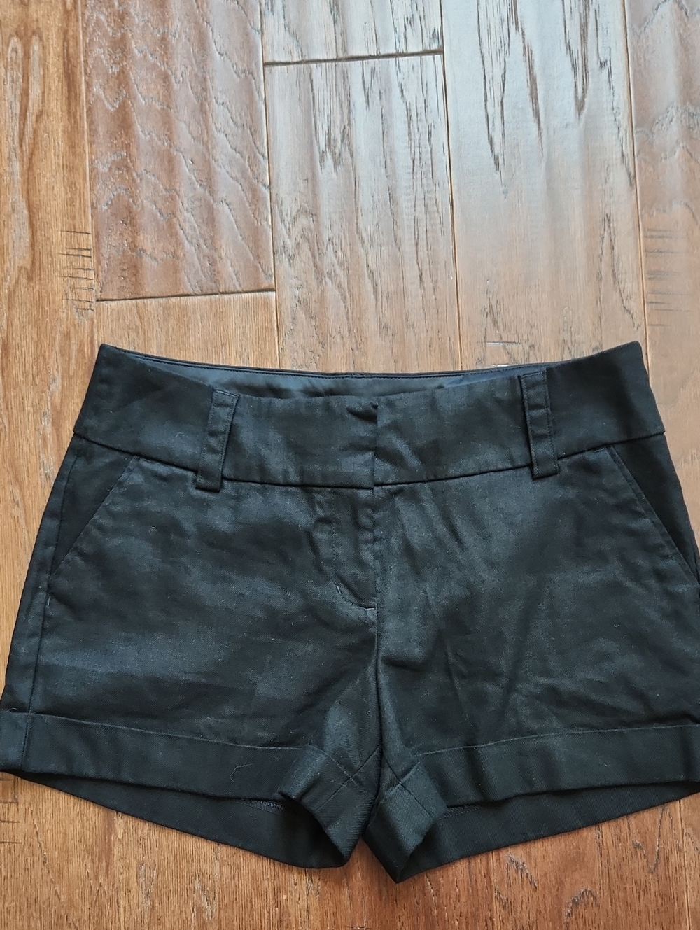 Express Black Midi Mid Rise Shorts